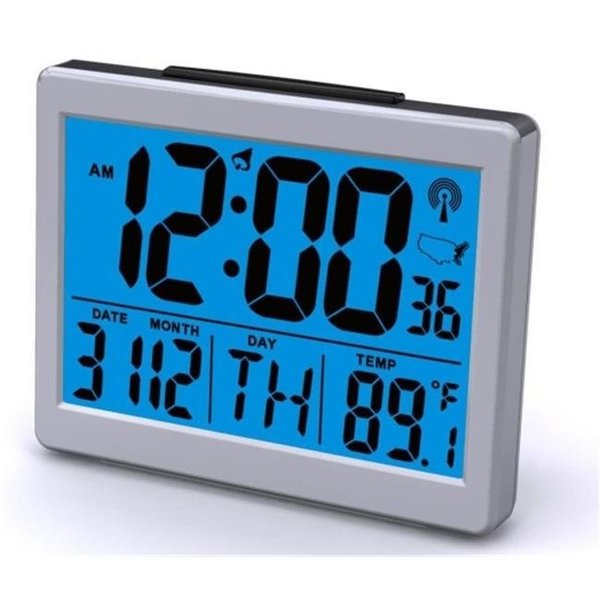 Sonnet Industries Sonnet Industries T-4652 Atomic Desk Clock with Bright Blue Light and 1.5 in. High numbers T-4652